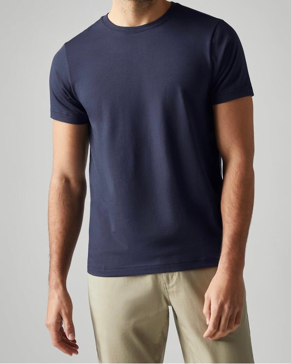RHONE Men's Element Tee Organic Pima Cotton Short Sleeve Crew Neck Soft - Medium